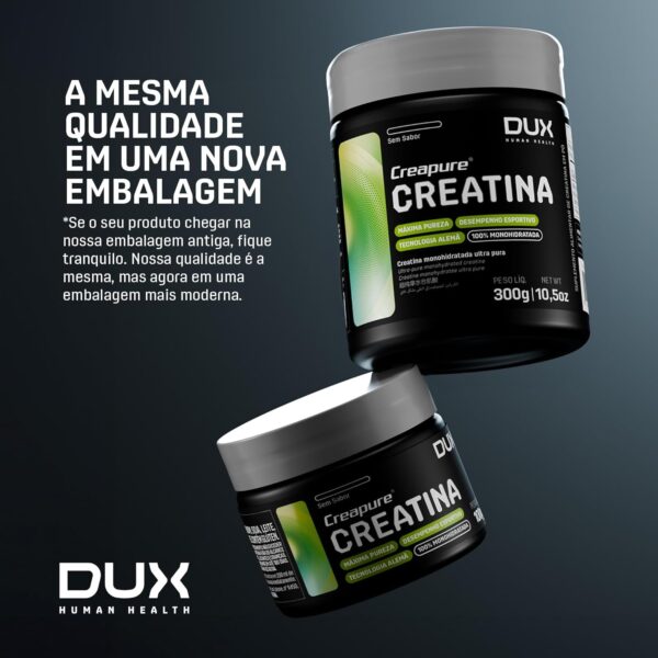 Creatina Monohidratada 100% DUX Human Health - 300g (Sem Sabor) - Imagem 3