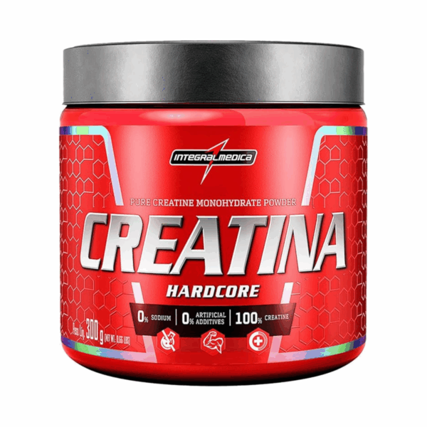 Creatina Integral Médica em Pó Hardcore 100% Pura e Monohidratada - 300g