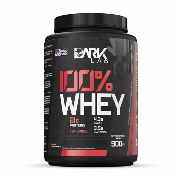 Whey Protein 100% Concentrado Dark Lab – 900g (Sabor Chocolate)
