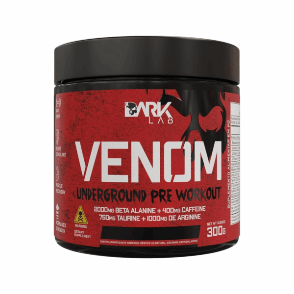 Pré-Workout Venom Underground – Energia e Performance em Alta Voltagem